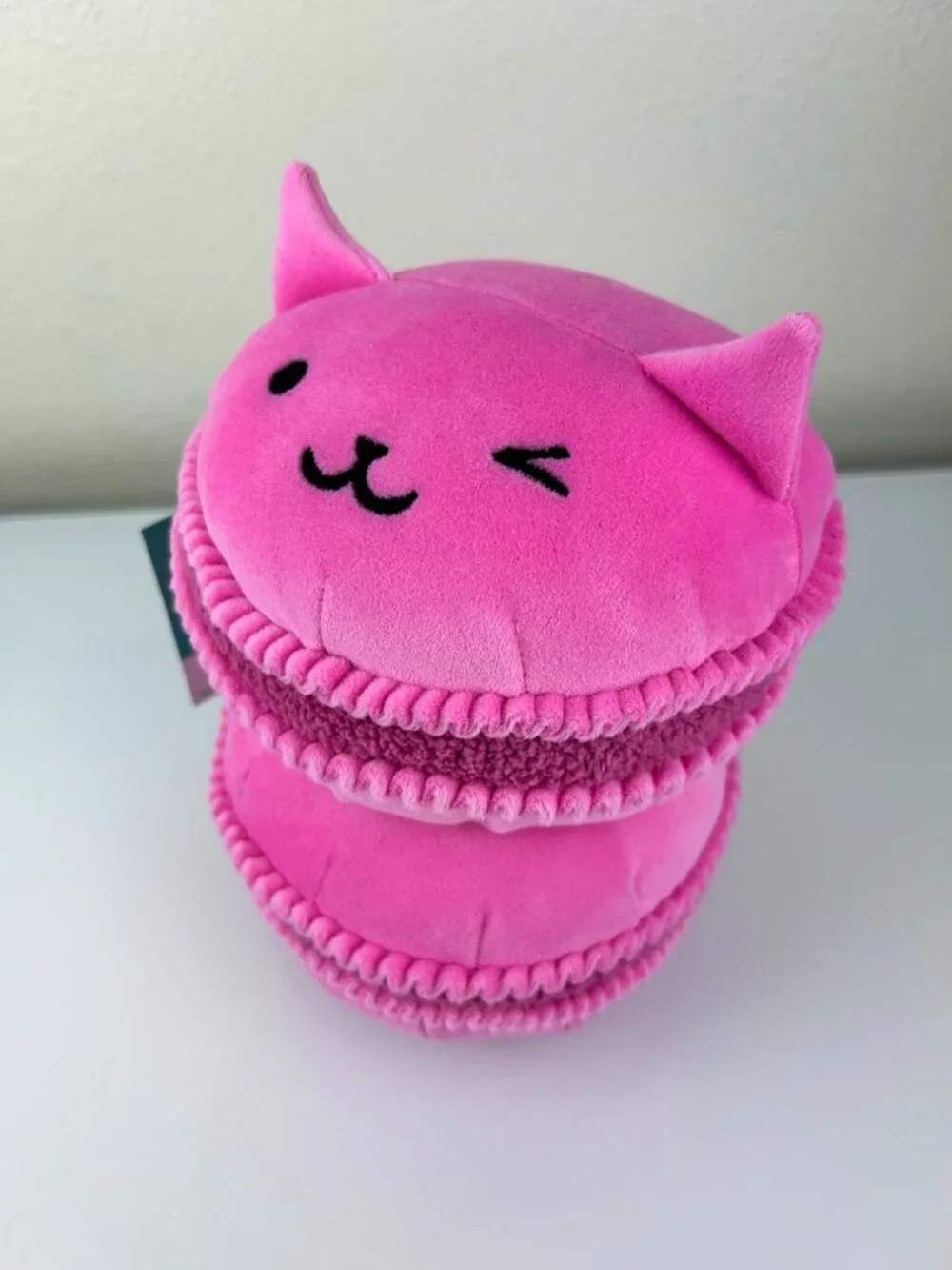 Pillowfort Mini Weighted Cat Macaron Cookie Plush Comfort Stuffed Animal 1lb 4oz